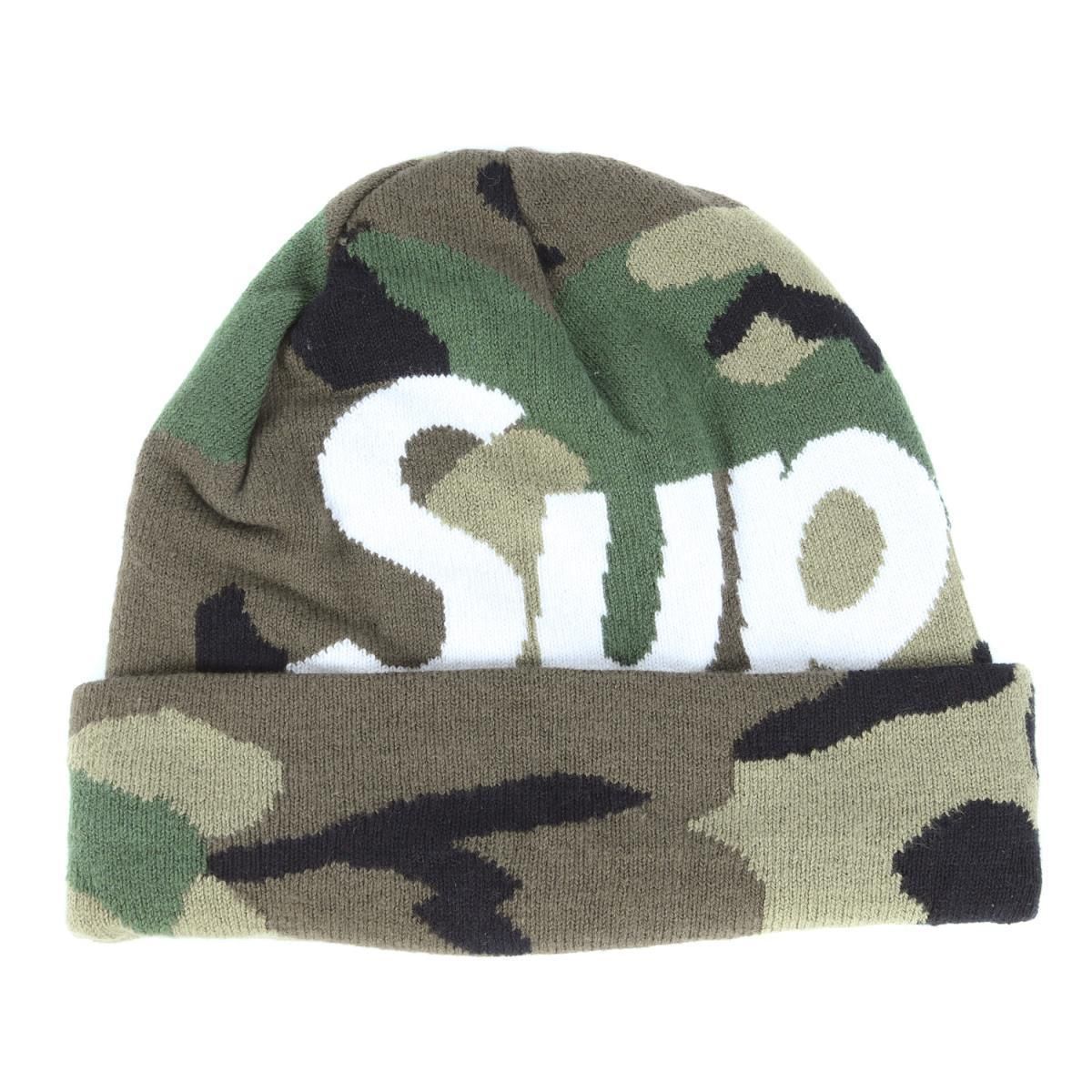 Supreme FW17 Big Logo Cashmere Beanie (Supremeステッカー付