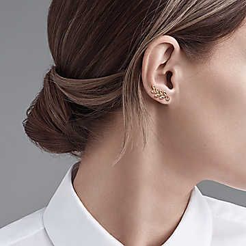 Tiffany & Co. ティファニーオリーブリーフクライマーピアス