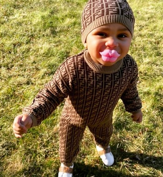 FENDI ベビー ロンパース キャラクター柄3M/70cm