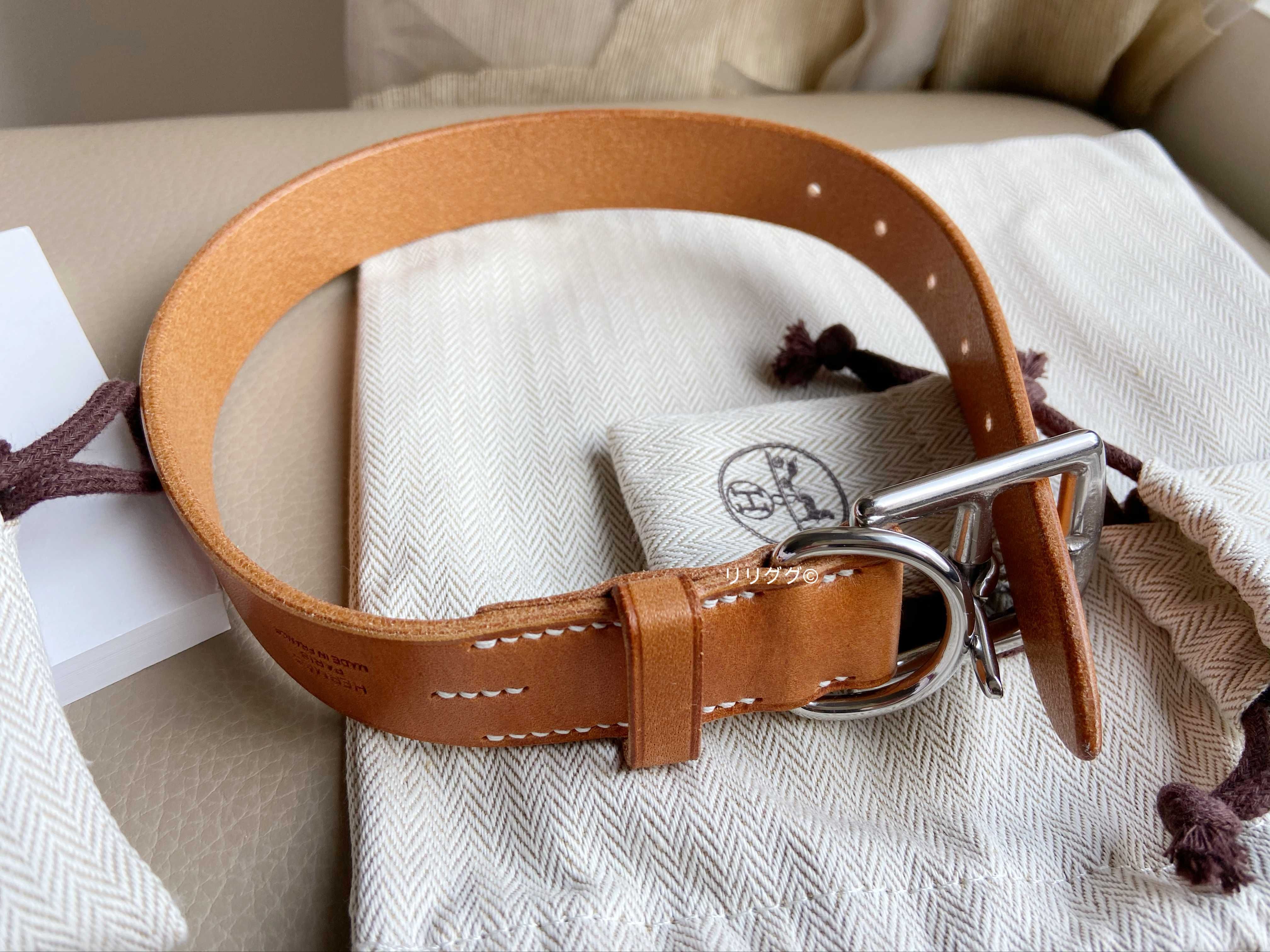 エルメス)ナチュラルサンド○犬の首輪○サイズM (HERMES/首輪