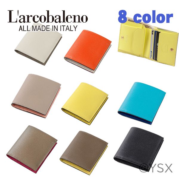 ラルコバレーノ 二つ折りミニウォレット ミニ財布 折り 小財布 (L