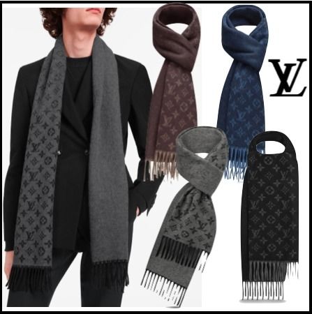 LOUIS VUITTON》ロゴマフラー4色ビジネスにも♪ (Louis Vuitton