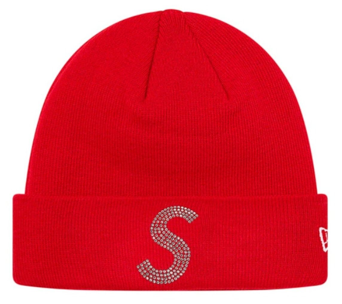 シュプリーム x スワロフスキー☆Sロゴラインストーンビーニー