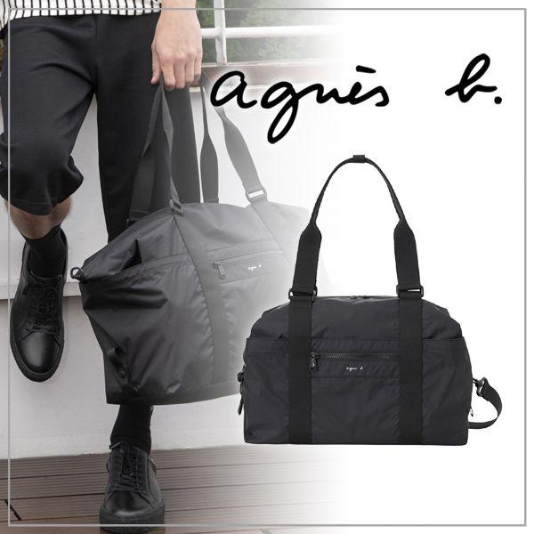 agnes b.】アニエスベー QAT01－02 2wayボストンバッグ (Agnes b