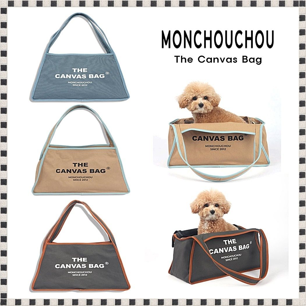 ◇MONCHOUCHOU◇The Canvas Bag ペットキャリー3色 Lサイズ