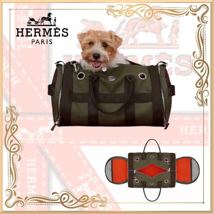 大人気! 【エルメス】 犬用 キャリーバッグ ドッグ ペット (HERMES