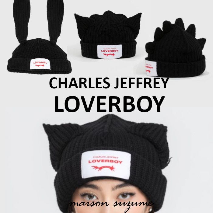 CHARLES JEFFREY LOVERBOY 猫耳 ニットキャップ