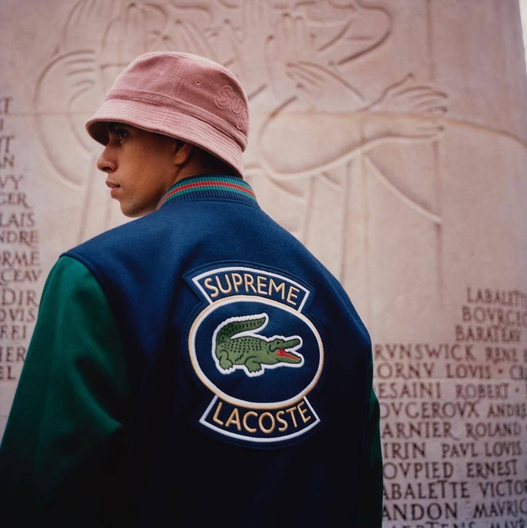 Supreme LACOSTE Wool Varsity Jacket シュプリーム ラコステ (Supreme