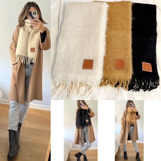 LOEWE ロエベ ウール モヘア マフラー スカーフ (LOEWE/マフラー