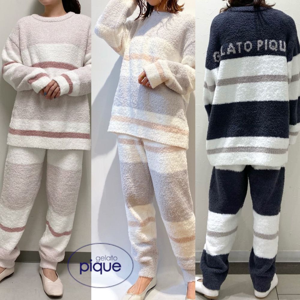 ジェラートピケ ジェラピケ セットアップ ルームウェア パジャマ 男女