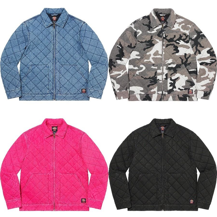 21AW Week18 Supreme Dickies Quilted Denim Work Jacket (Supreme