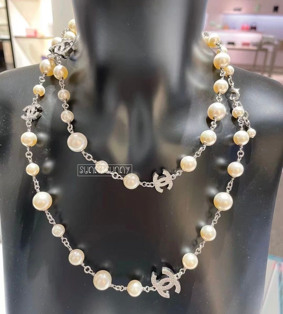 大人気☆》シャネル ネックレス パール ロング CCロゴ (CHANEL