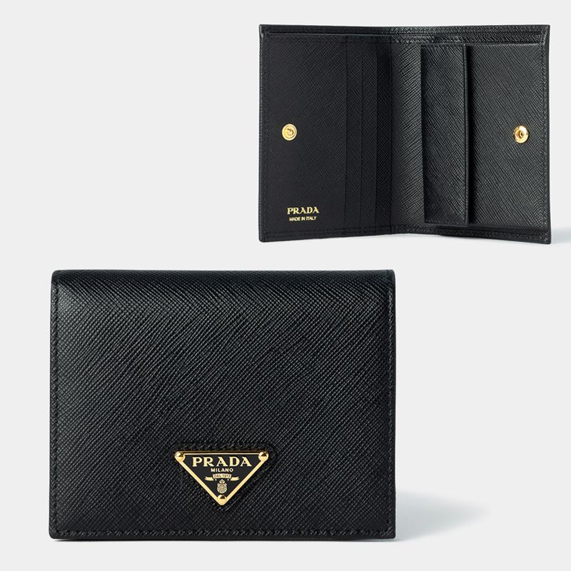 関税負担なし☆PRADA プラダ Small サフィアーノレザー財布 (PRADA