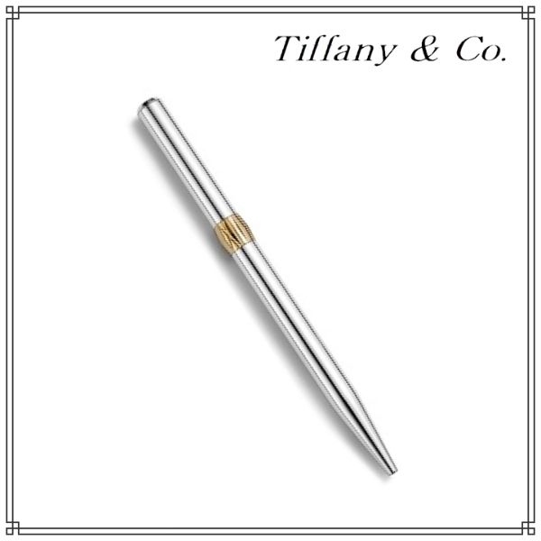 新作【ティファニー】スターリングシルバー＆ゴールドボールペン
