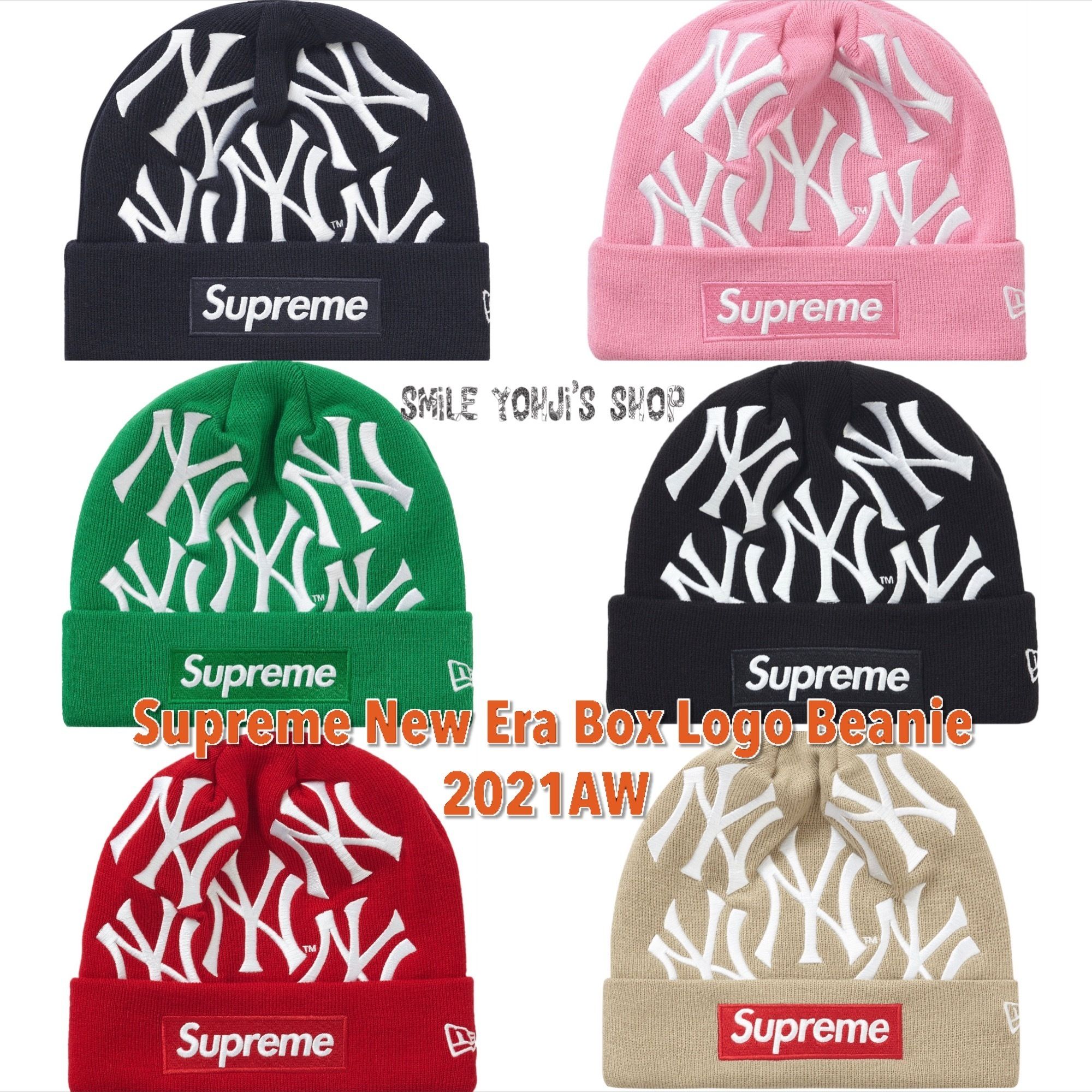 ヒ*キ様 Supreme×NEW ERA/21AWイヤーフラップ ボックス ロゴ