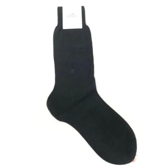 エルメス☆靴下☆ソックス 販売済み ブラック（黒）系 HERMES(エルメス