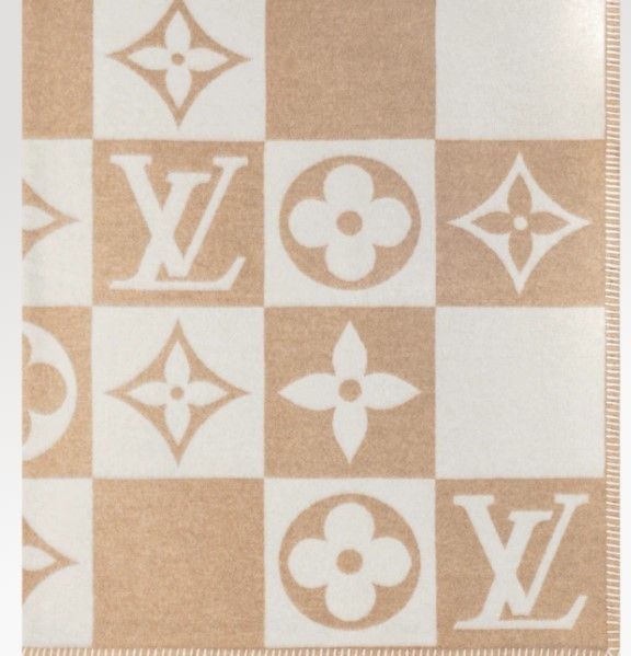SALE】残少！ルイヴィトン LV チェックメイト ブランケット (Louis