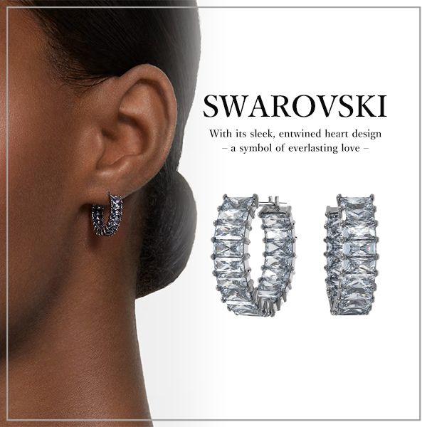 VIP価格【SWAROVSKI】スワロフスキー Matrix フープピアス (SWAROVSKI
