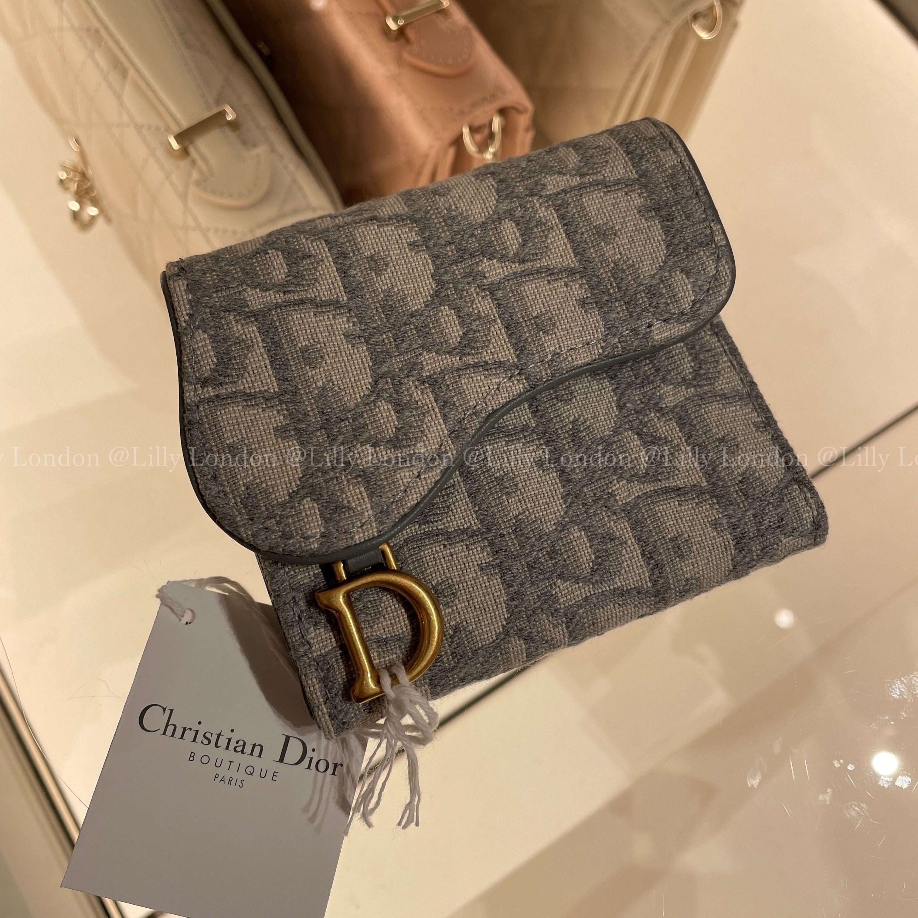 Dior ディオール サドル ロータスウォレット 三つ折り財布 (Dior