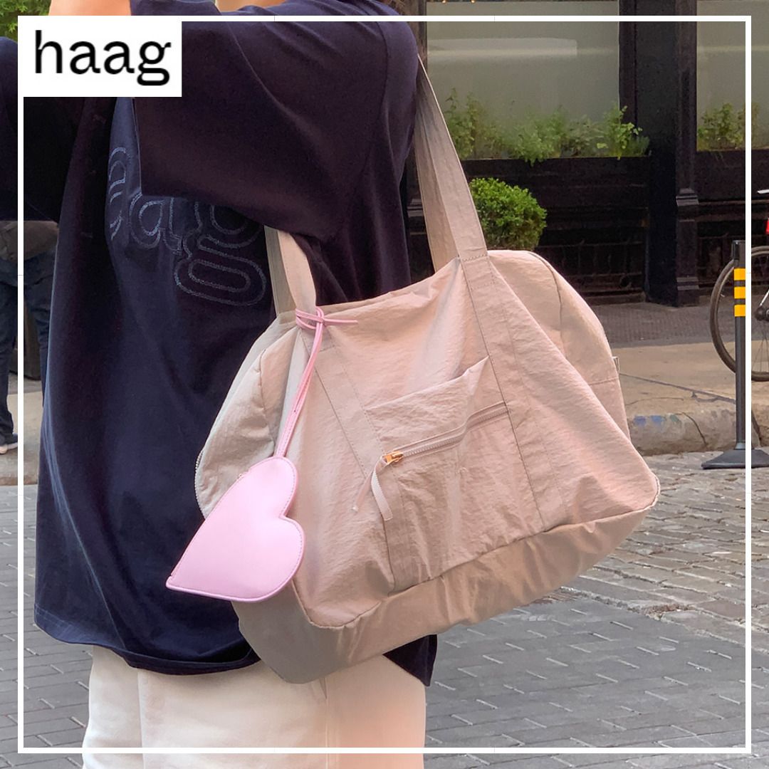 韓国 haag》a duffel bag (silver) 人気 ボストンバッグ 23SS (haag