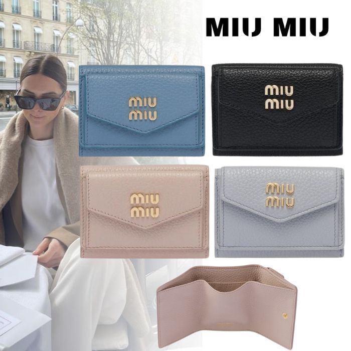 miu miuヴィッテロダイノレザー 財布