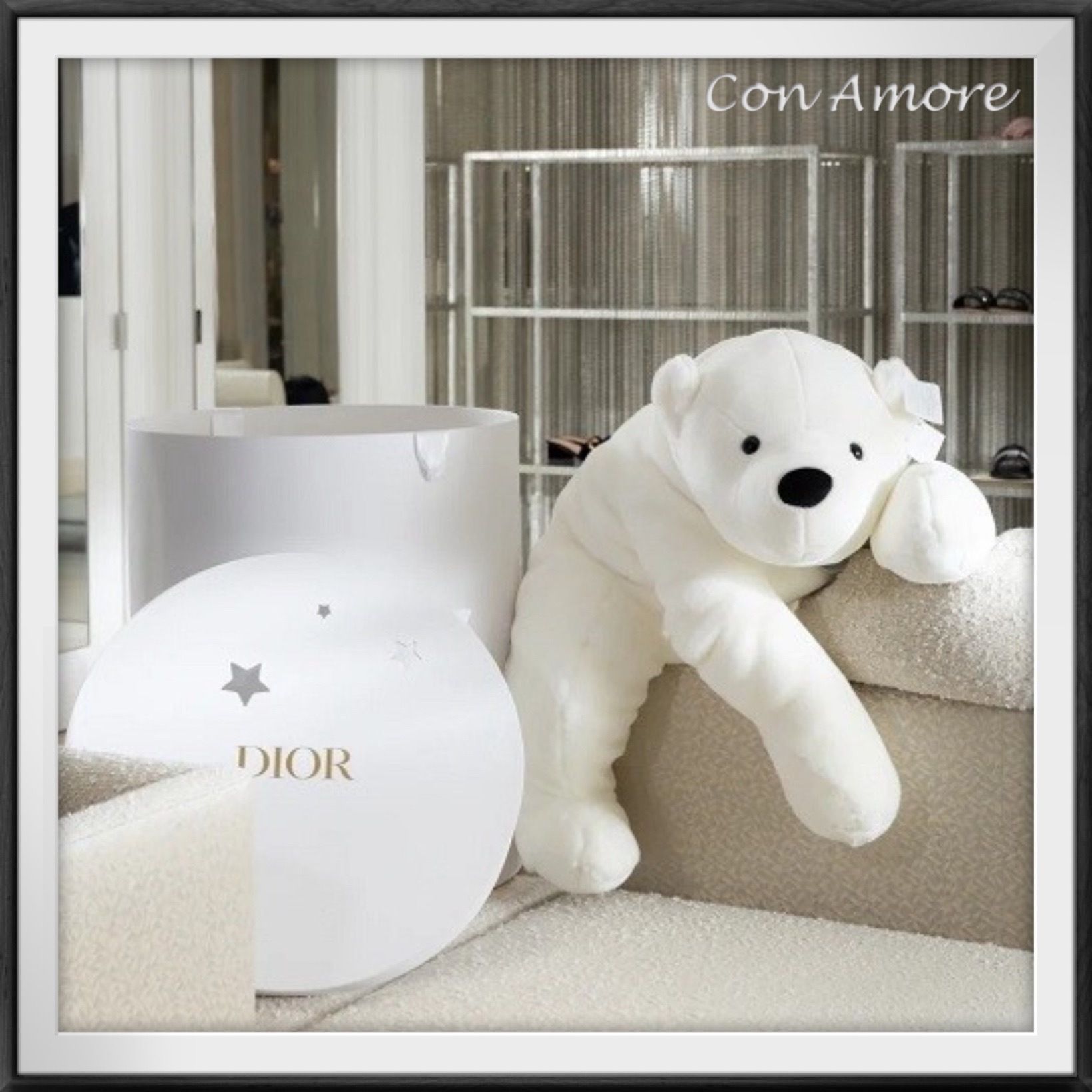 ディオール百貨店購入❣️春に可愛いディオールクマ水色ディオール柄 最新