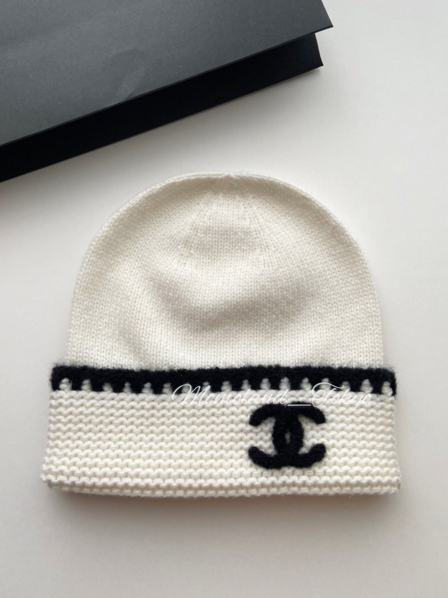 CHANEL ニット帽 ホワイト 【公式通販】