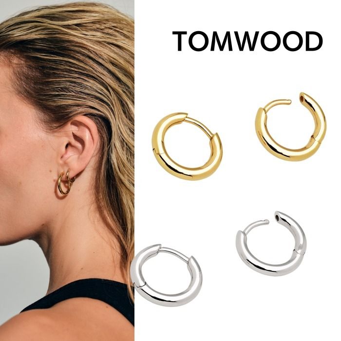 男女兼用】Tom Woodトムウッドクラシックフープスモールピアス (Tom