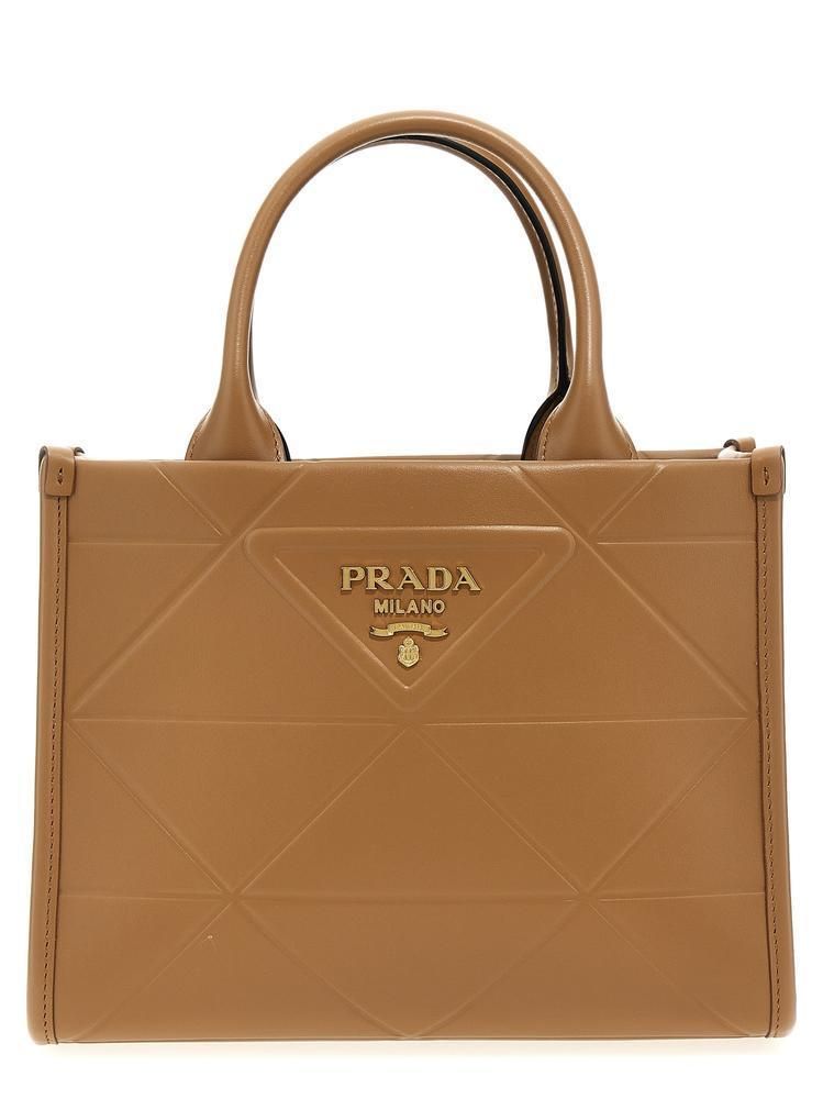 ☆PRADA（プラダ）シンボル トップステッチ レザー バッグ (PRADA