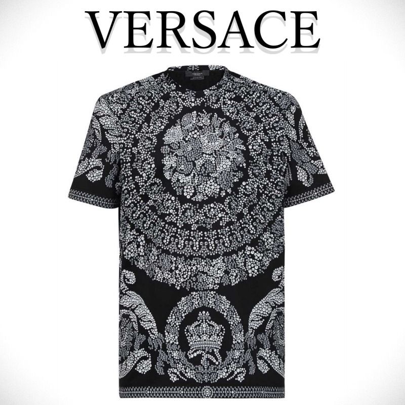 VERSACE バロッコ柄 オーガニック コットン Tシャツ (VERSACE/Tシャツ