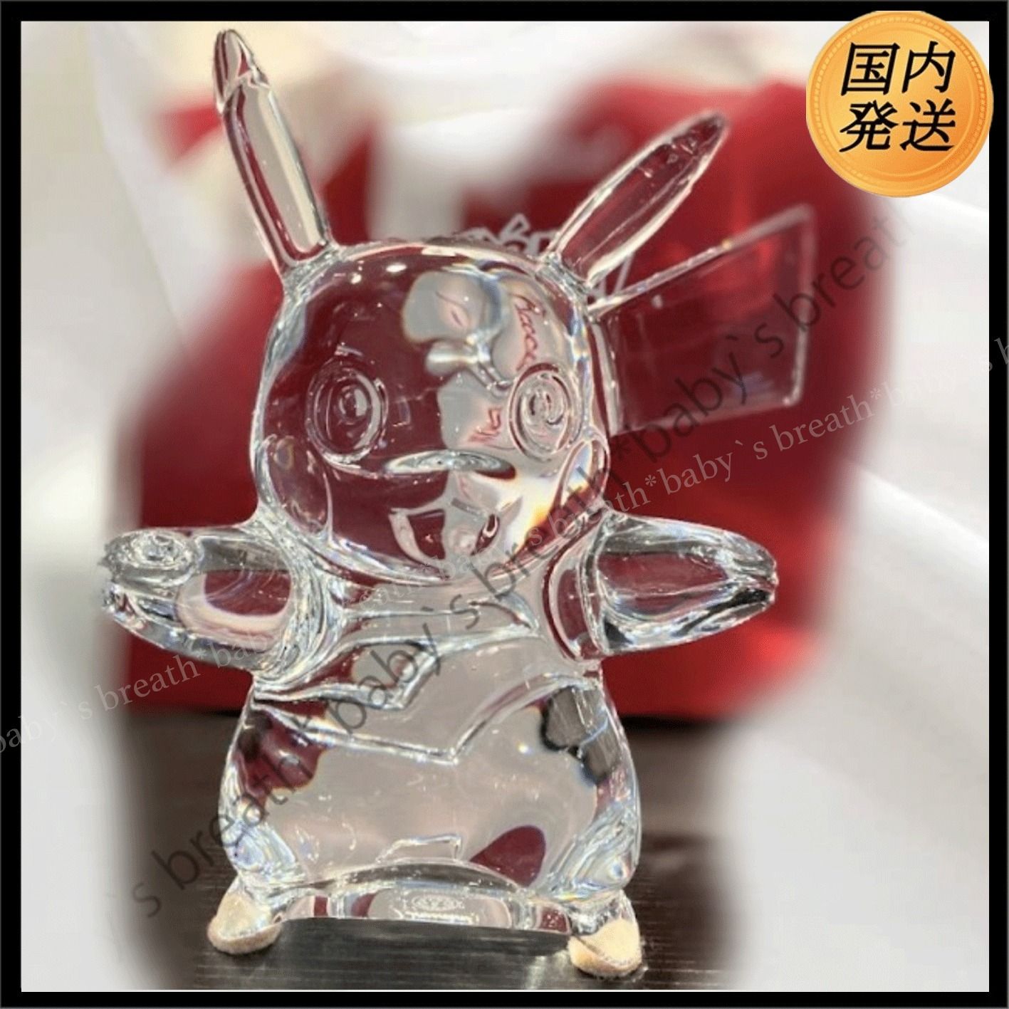 Baccarat ポケモン ピカチュウ クリスタル フィギュア Baccarat