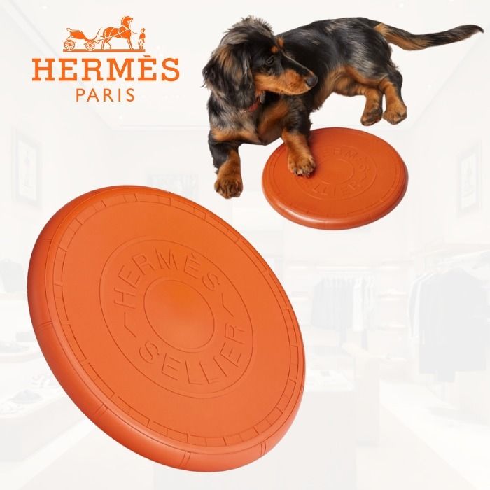 HERMES】エルメス フリスビー《Wouf》 (HERMES/ペット用おもちゃ