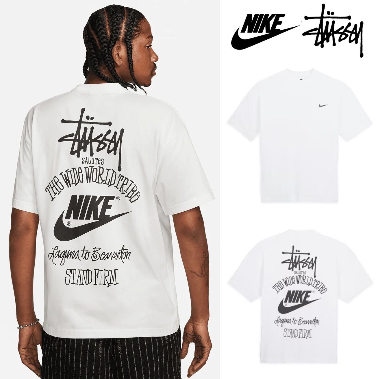 コラボ Nike x Stussy The Wide World Tribe T-Shirt (Nike/Tシャツ