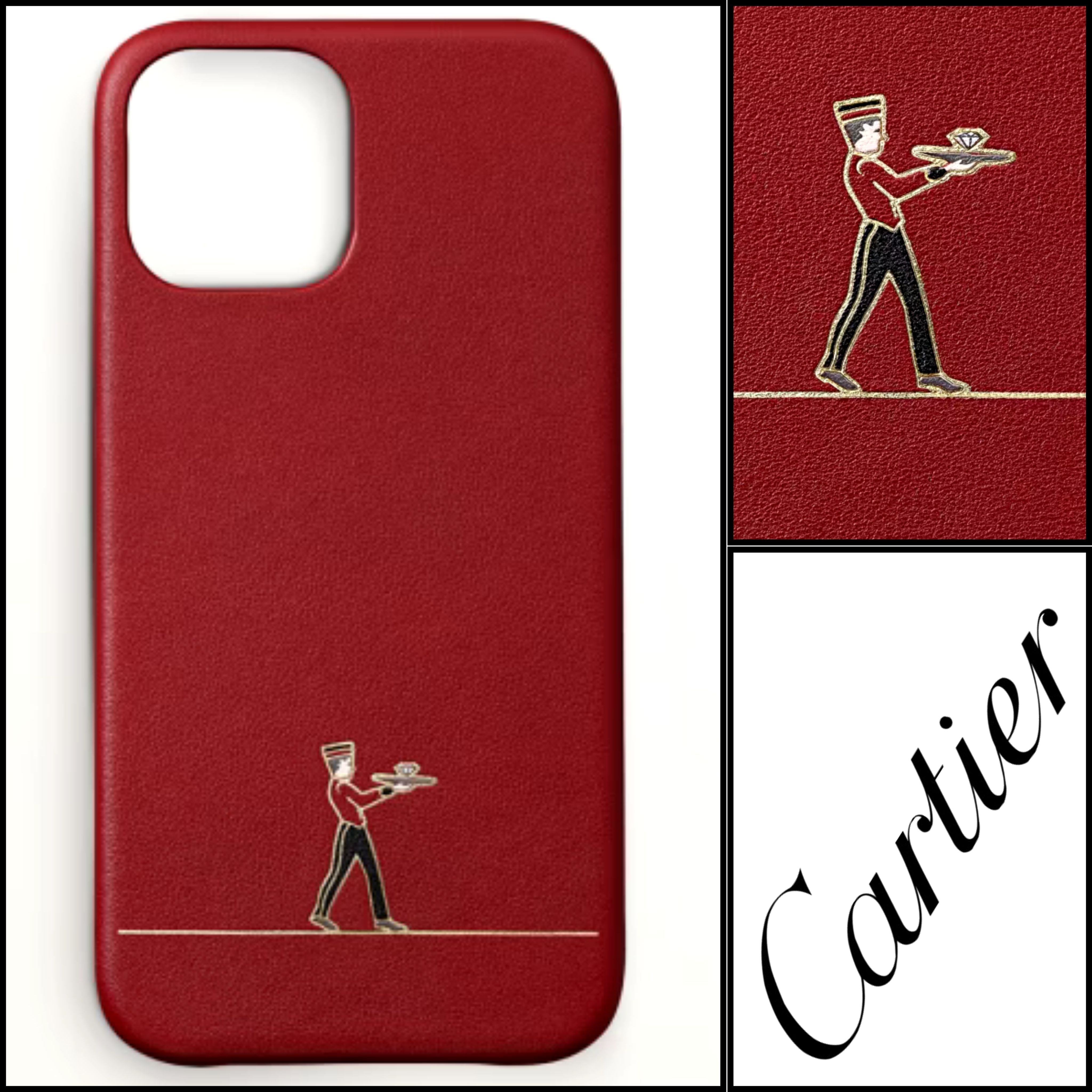 即納 Cartier ディアボロ ドゥ カルティエ iPhone12&12Proケース