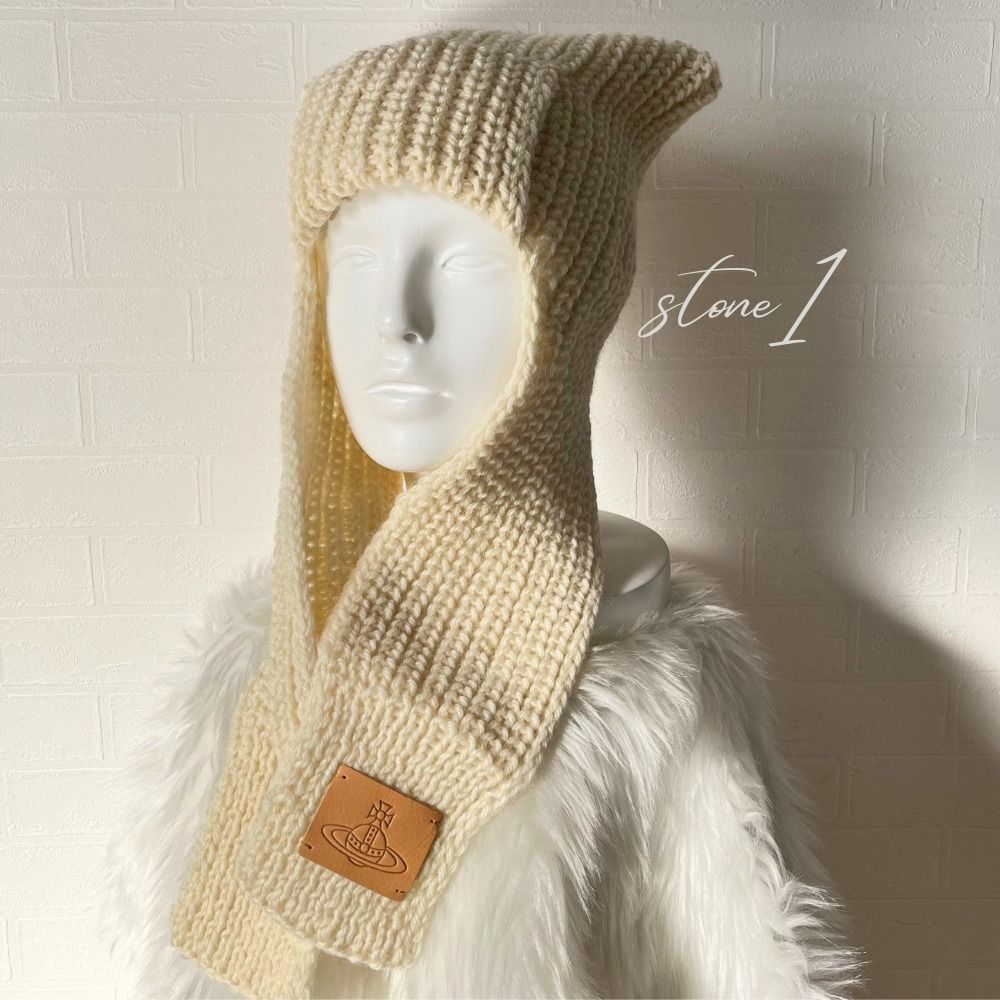 ヴィヴィアンウエストウッド キャットイヤー フラップニット ニット