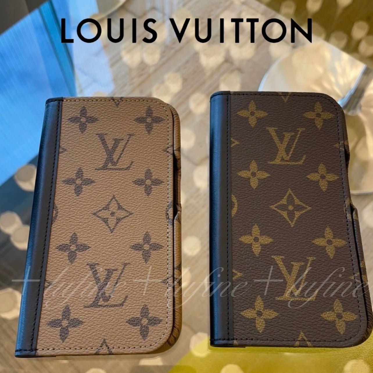 LOUIS VUITTON iPhone15Proケース モノグラムリバース