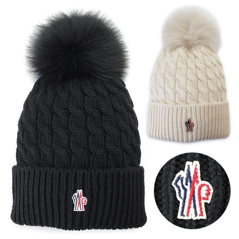 国内発送】モンクレール ニットキャップ ニット帽 帽子 (MONCLER
