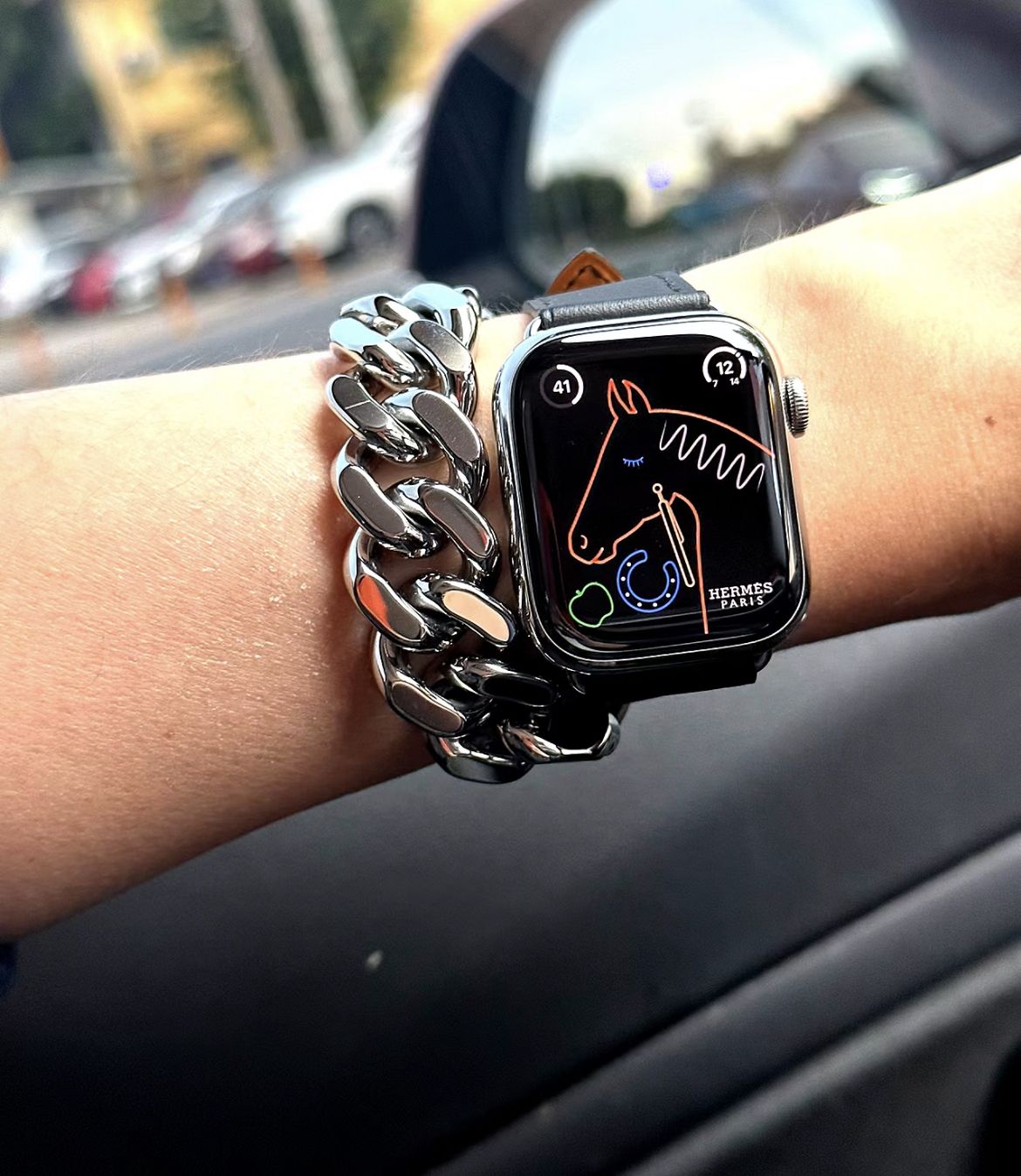 エルメス アップルウォッチ レザーベルト エトゥープ エルメス Hermès