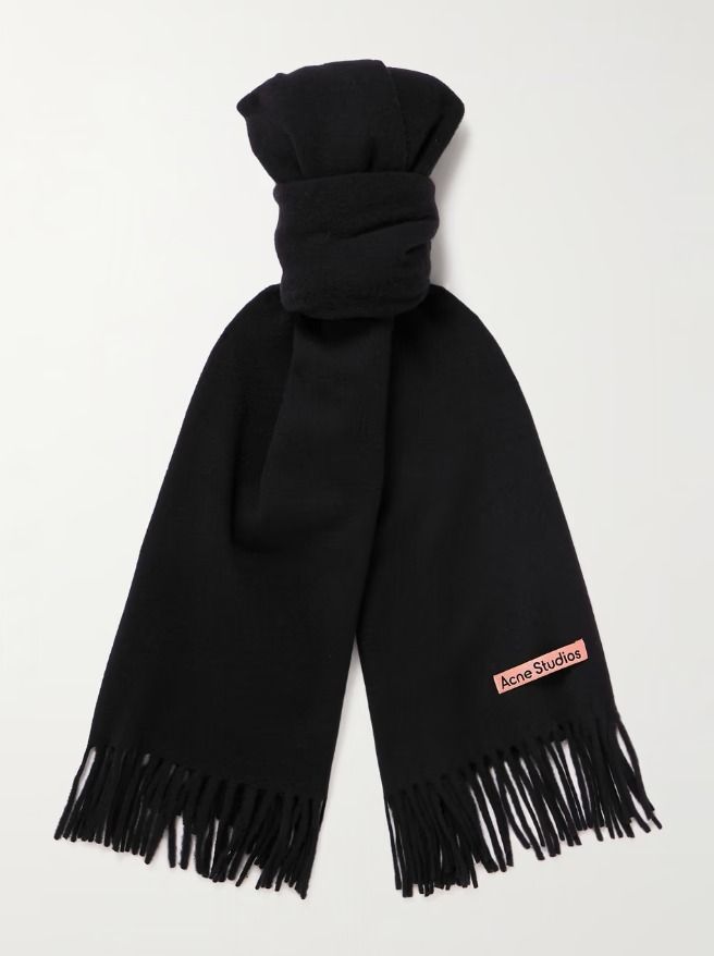 関税込】人気◇ACNE STUDIOS アクネ◇ロゴ ウール マフラー (Acne