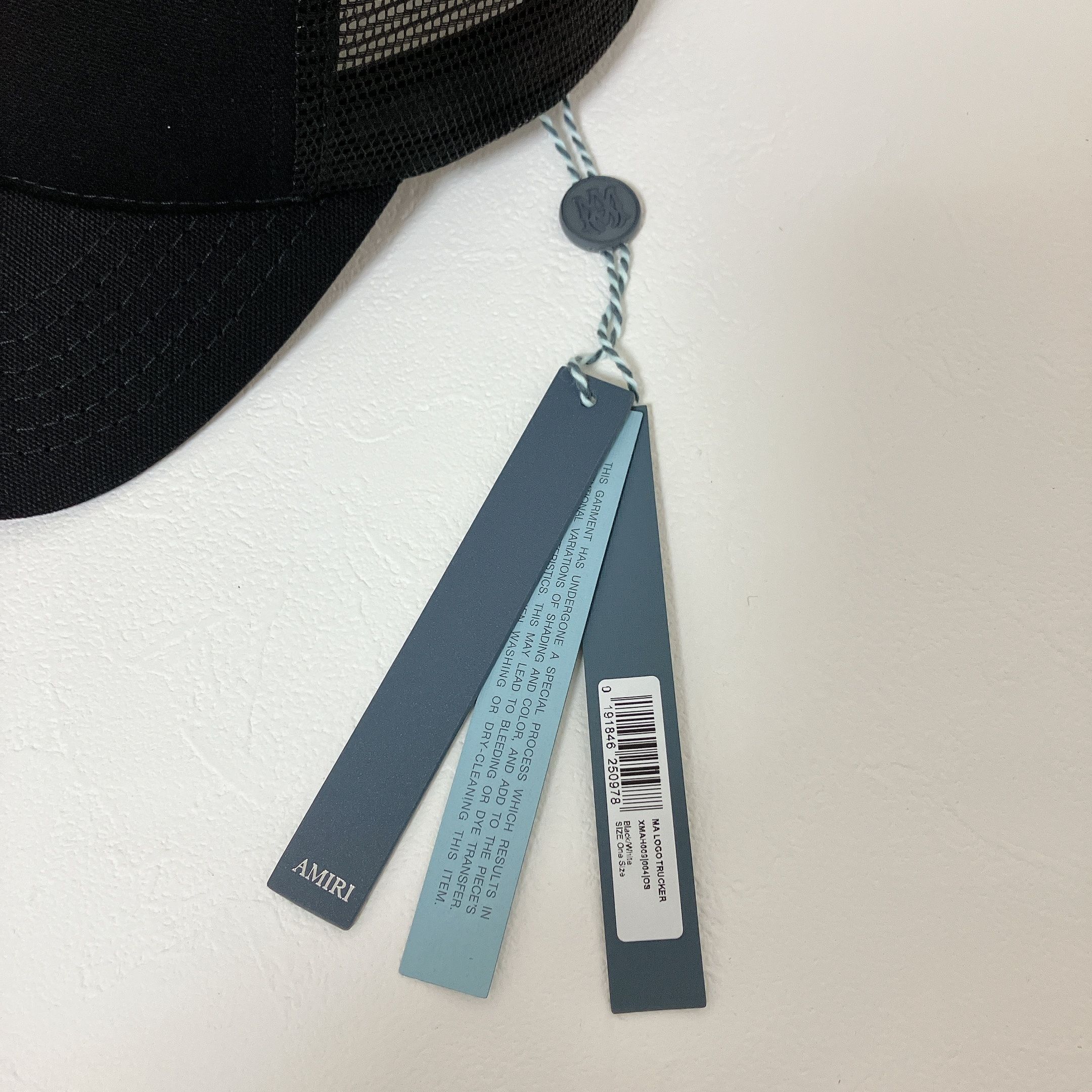 関税送料込み AMIRI ロゴ キャップ メッシュ ブラック (AMIRI/キャップ
