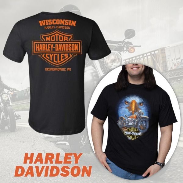 限定品【Harley Davidson】レトロ 復刻 オリジナル 半袖 Tシャツ