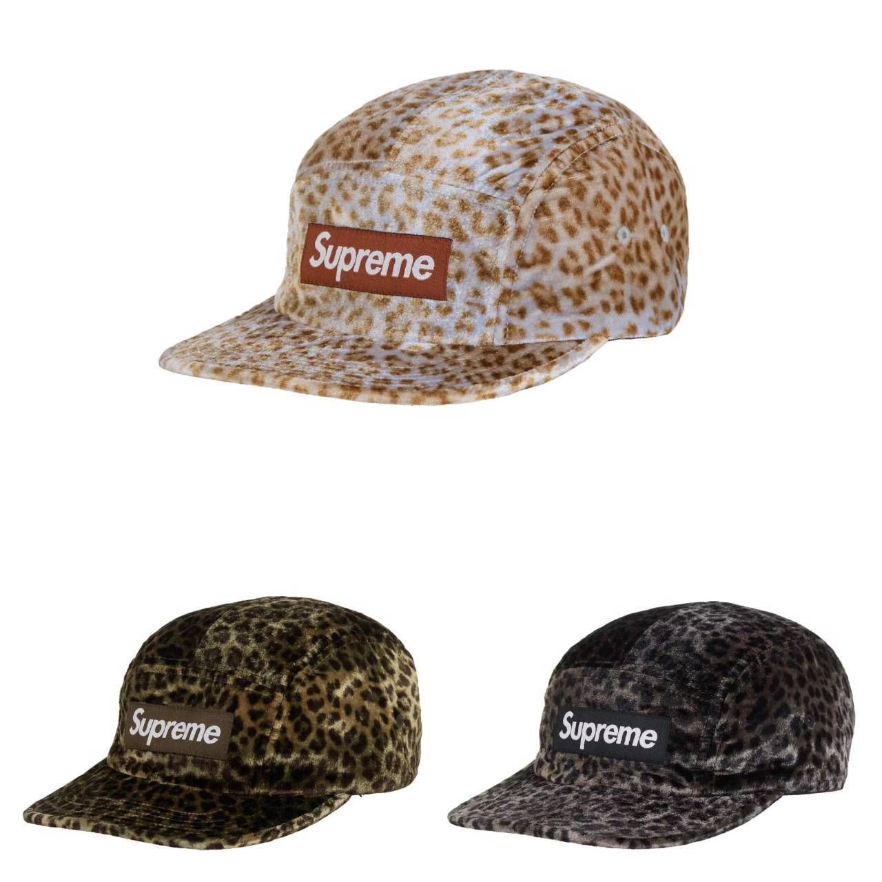 シュプリーム☆レオパードベルベットキャップ☆Leopard (Supreme