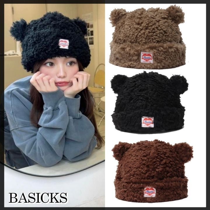 ◇BASICKS ベイシックス◇人気 Bear Beanie ベアービーニー (ニット