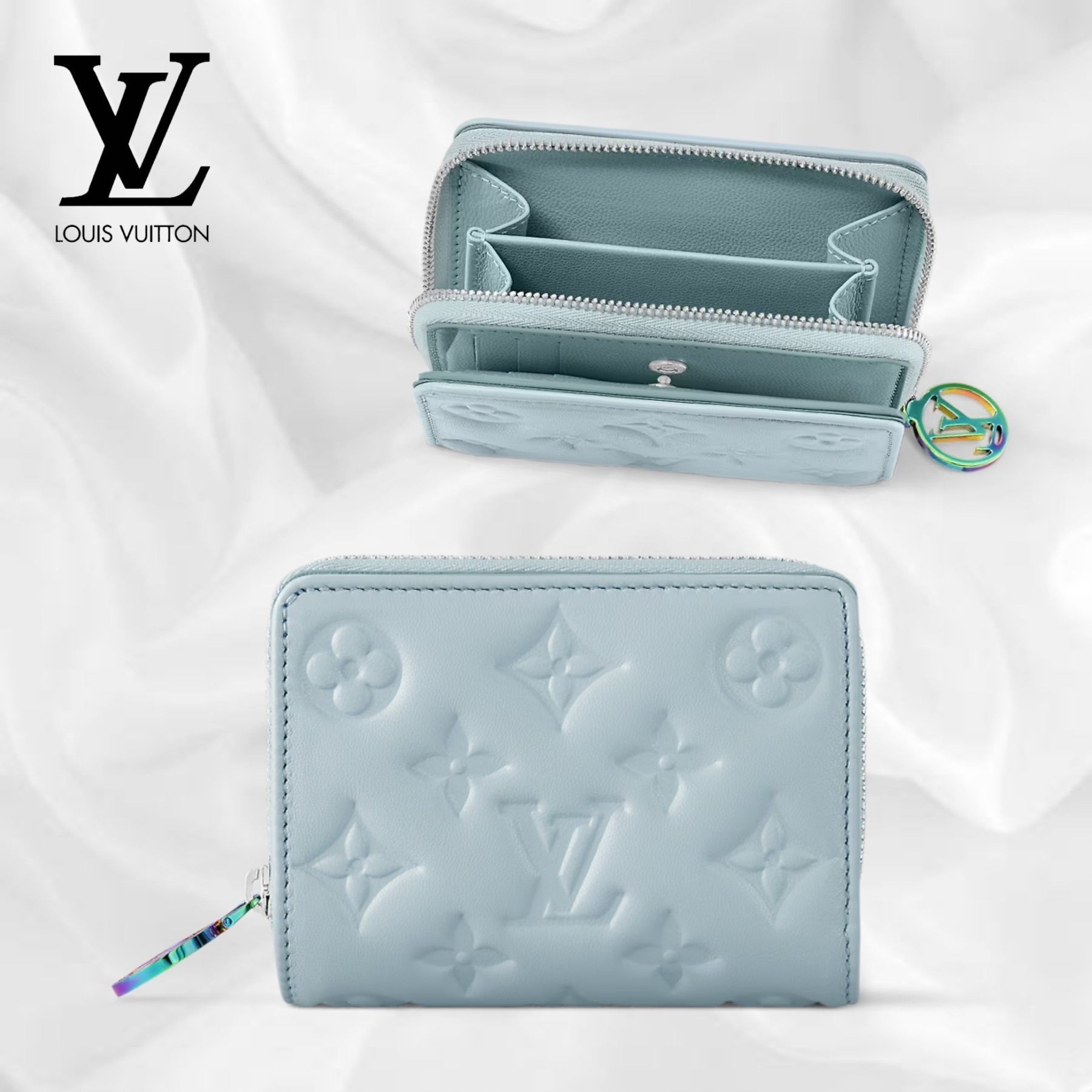 オーロラ金具が目を引く☆】ルイヴィトン ミニ財布 ジップ (Louis