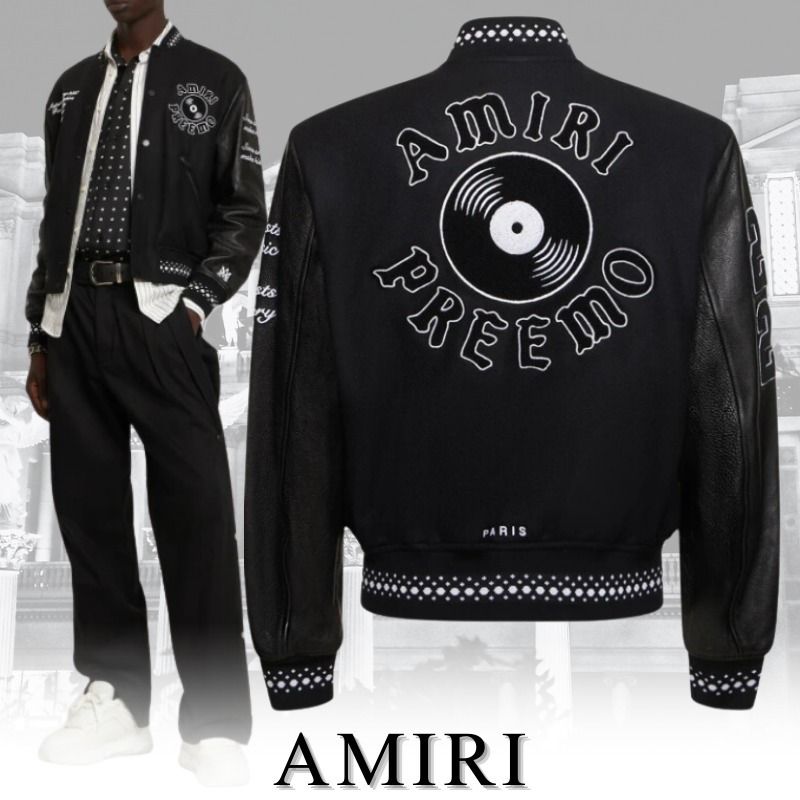AMIRI アミリ バーシティジャケット ロゴアップリケ (AMIRI/スタジャン