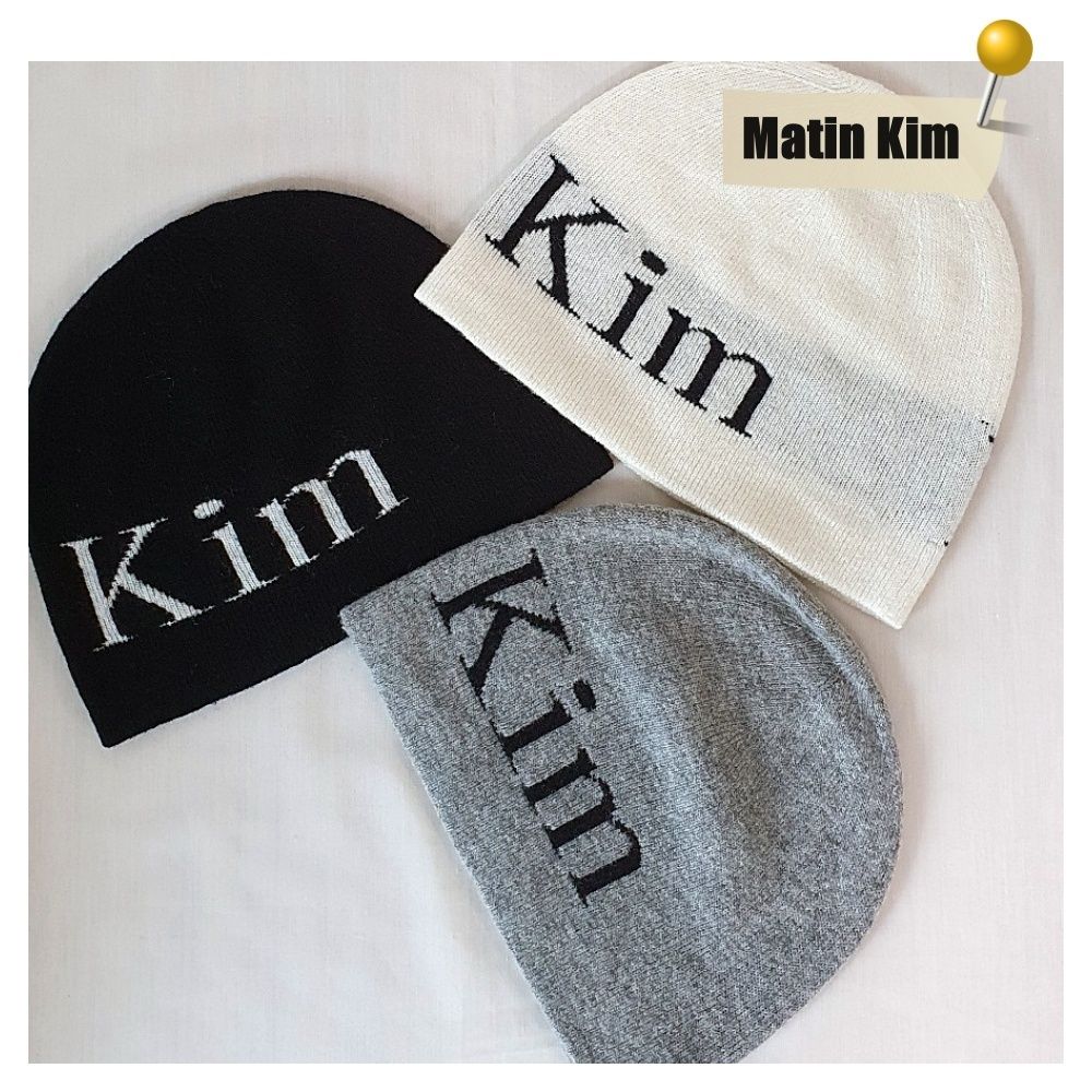 MATIN KIM】 LOGO JACQUARD SHORT BEANIE ☆大人気☆ (Matin Kim