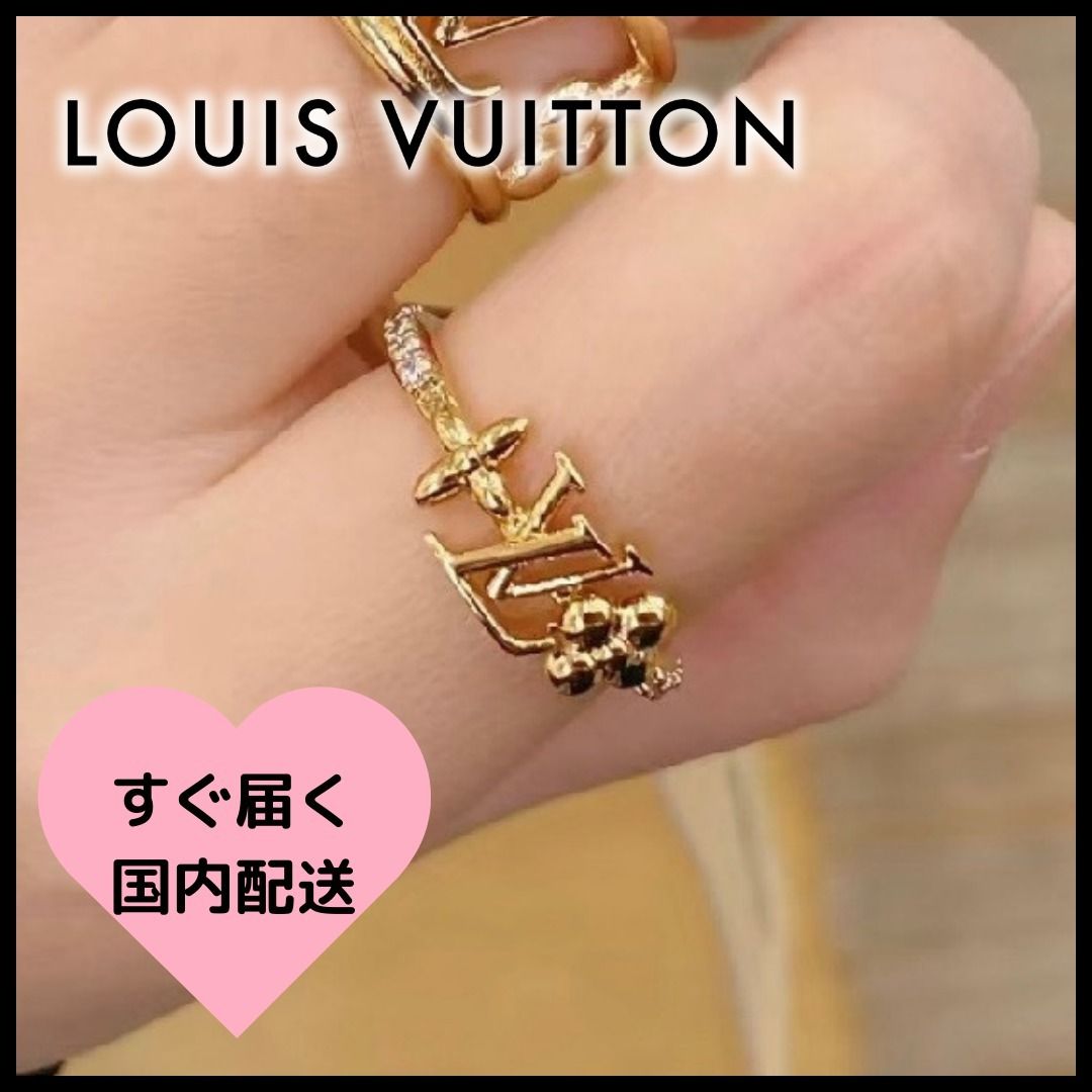 国内発送◇輝くLVロゴ♪】ルイヴィトン LVアイコニック 指輪 (Louis