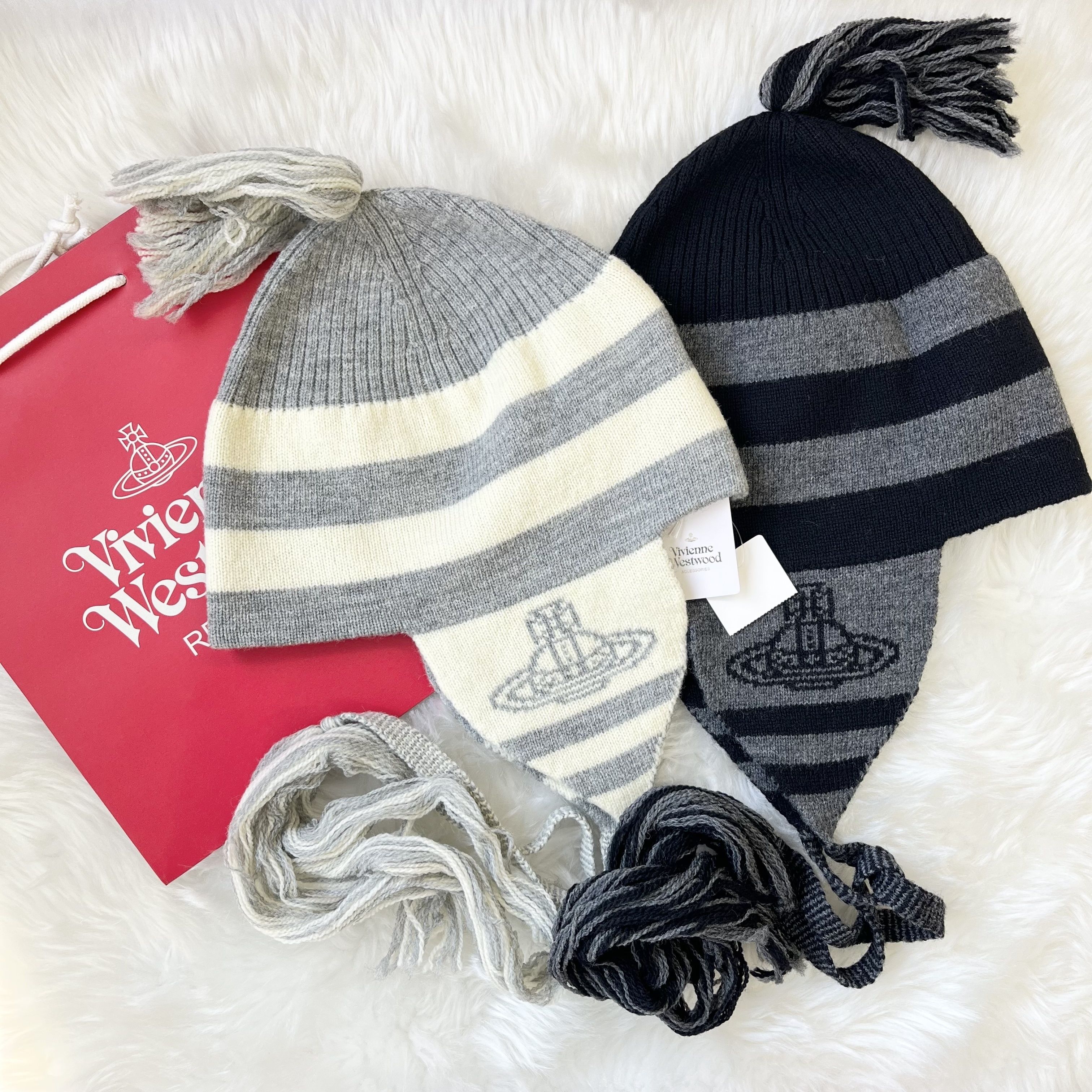 Vivienne Westwood ORB フラップ付ワッチ ニット帽 シン着用 【公式通販】