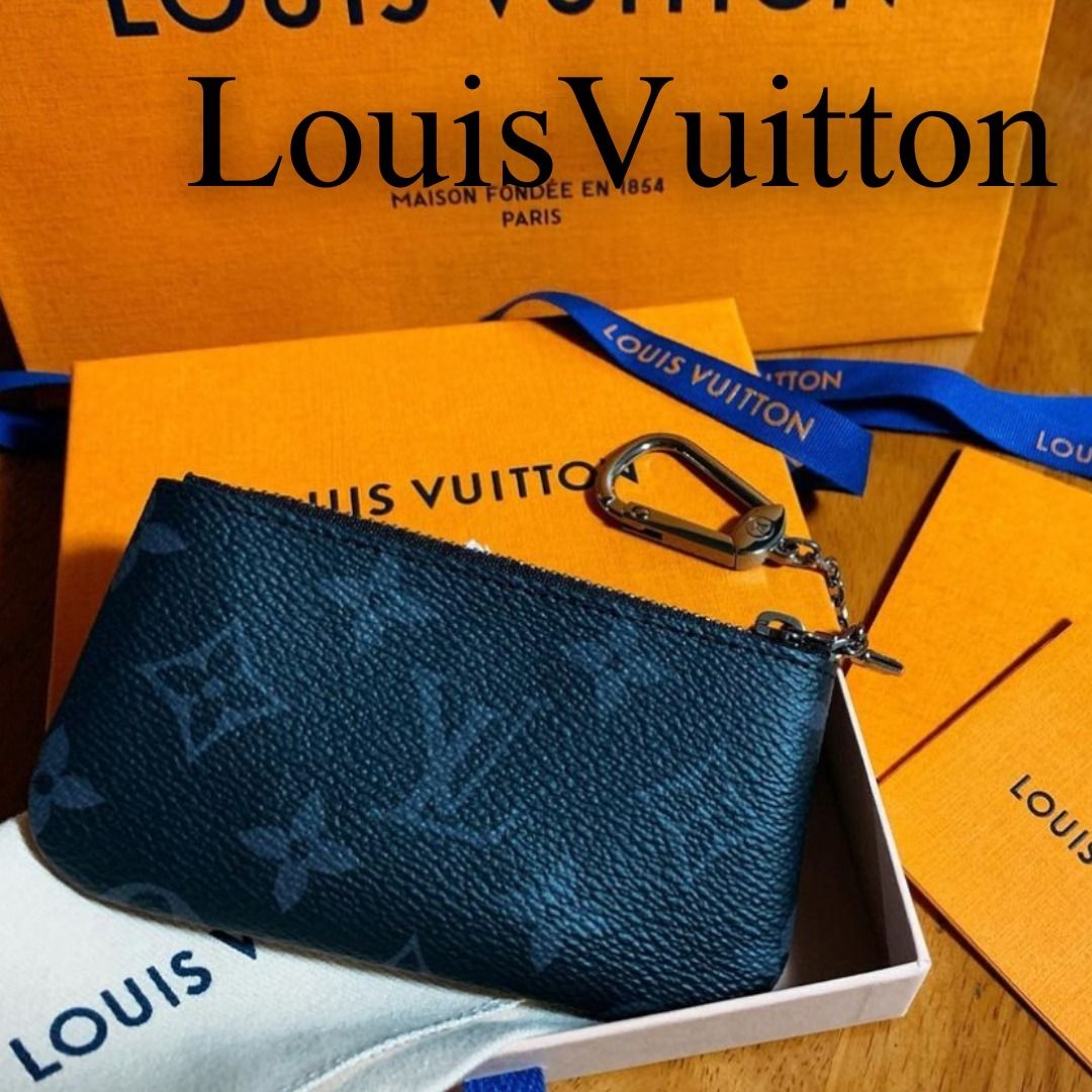 □LOUIS VUITTON□ カードキーケース ポシェット・クレ ブラック