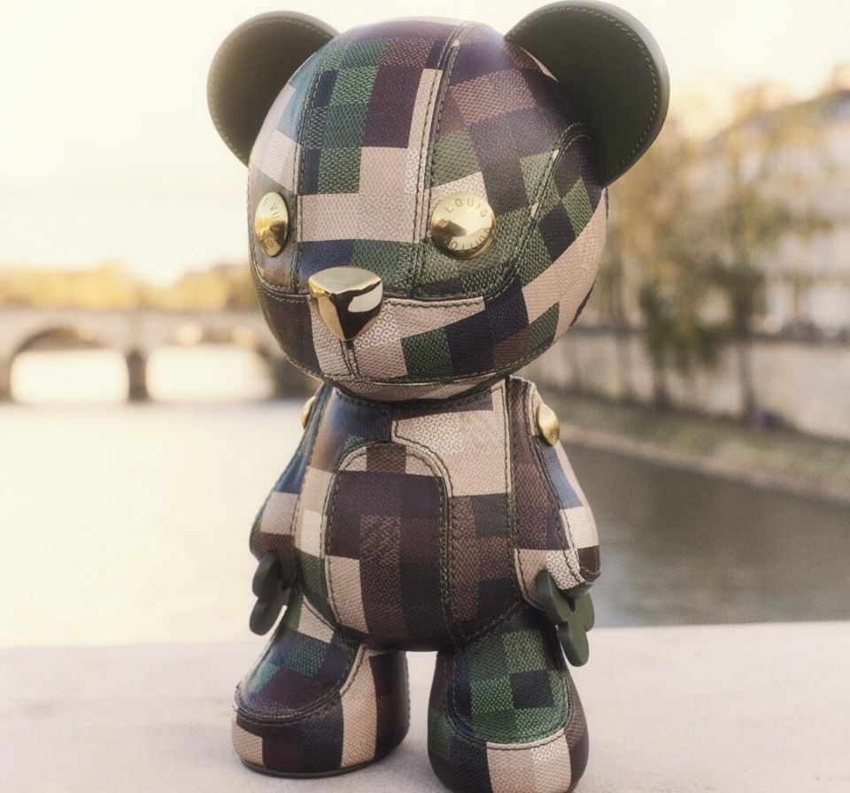 ルイヴィトン ☆可愛い テディベア ダモフラージュ ぬいぐるみ (Louis